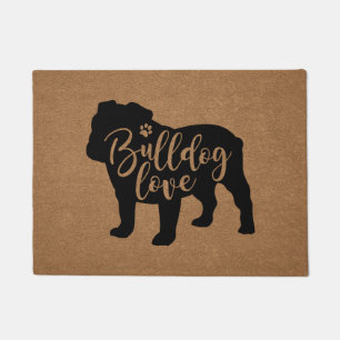 Cute English Bulldog Lover Owner Gift Doormat