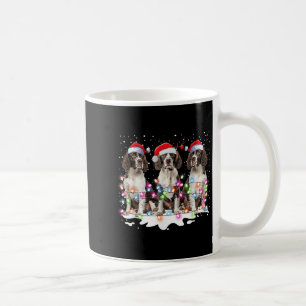 Cute English Springer Spaniel Dog Christmas Light Coffee Mug