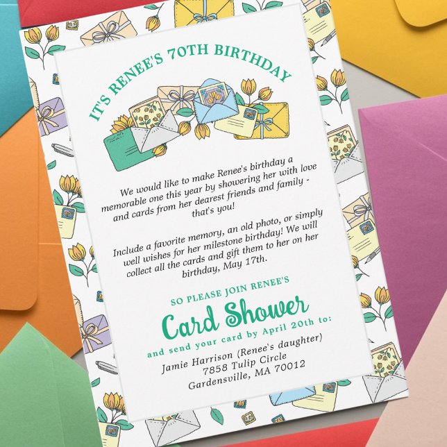 Cute Envelopes Card Shower by Mail Birthday (Creator Uploaded)