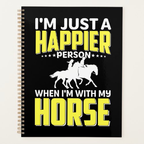 Cute Equestrian Gifts Horseback Riding Horse  Plan Planner