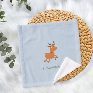 Cute ersonalized Burp Cloth with Moose