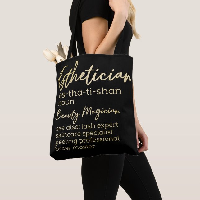 Cute Esthetician Definition Tote Bag (Close Up)