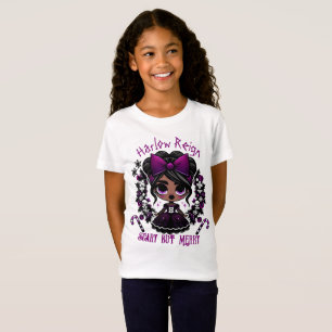 Cute Ethnic Goth Girl Purple Gothic Christmas T-Shirt