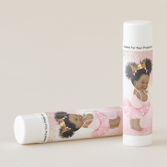 Cute Ethnic Princess Baby Shower Lip Balm (Front)