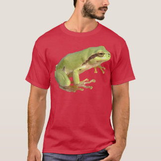 Cute European Green Tree Frog Cut Out  T-Shirt