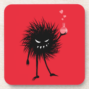 Cute Evil Character Love Potion Drink Coaster