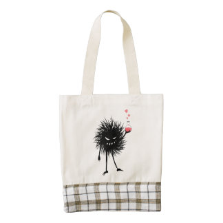 Cute Evil Character Love Potion Zazzle HEART Tote Bag