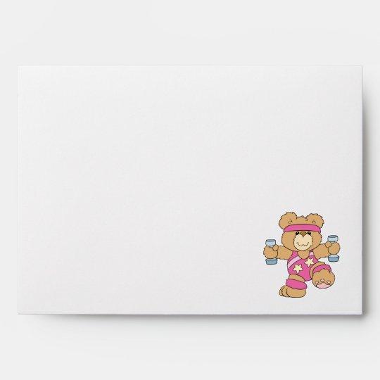 Cute Exercise Fitness bear Envelope