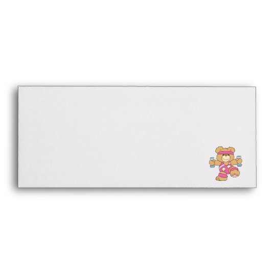 Cute Exercise Fitness bear Envelope