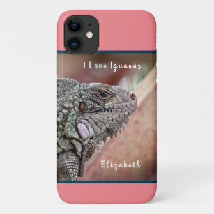 Cute Exotic Reptile Iguana Pet  Animal  iPhone 11 Case