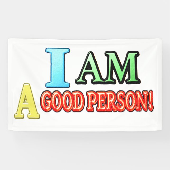 Cute Expression Design "GOOD PERSON" Buy NOW Banner (Horizontal)