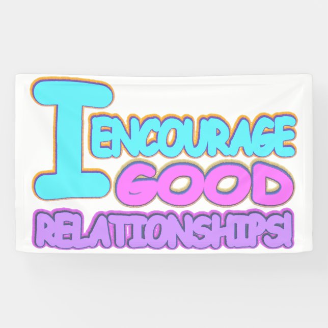 Cute Expression Design GOOD RELATIONSHIPS. Buy Now Banner (Horizontal)