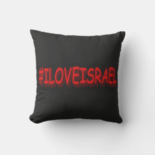 Cute Expression Design "#ILOVEISRAE". Buy Now Throw Pillow