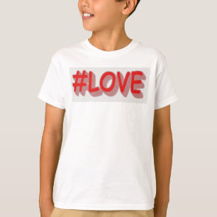 Cute Expression Design "#LOVE". Buy Now T-Shirt