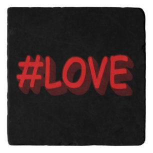 Cute Expression Design "#LOVE". Buy Now Trivet
