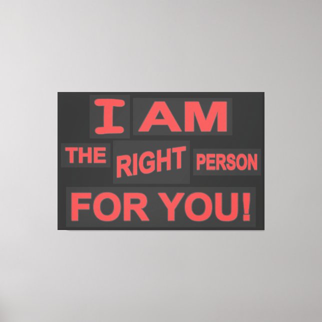 Cute Expression Design "Love Life". Buy Now Canvas Print (Front)