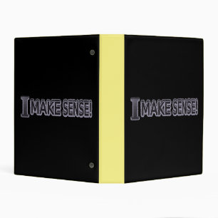 Cute Expression Design "Make Sense" Buy Now Mini Binder