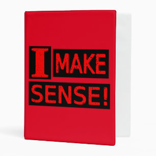 Cute Expression Design "Make Sense" Buy Now Mini Binder