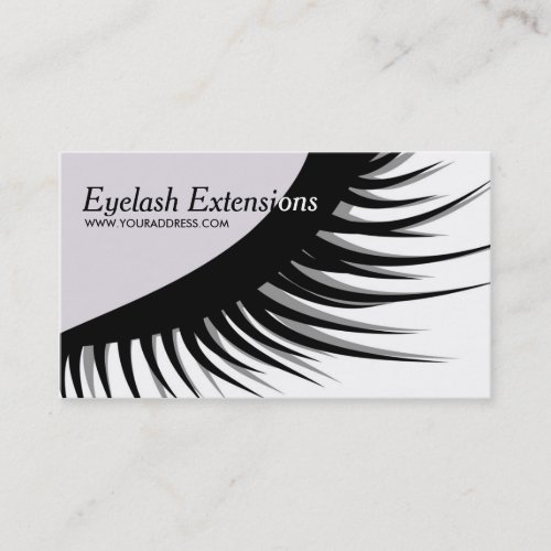 Cute Eyelash Extensions Business Card