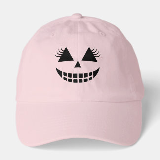 Cute Eyelash Pumpkin Face Dad Hat