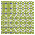 Cute fabric seamless green &amp; blue print pattern 