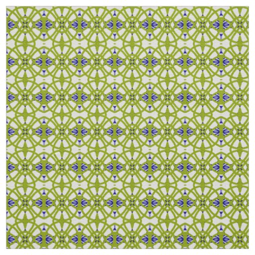 Cute fabric seamless green & blue print pattern 
