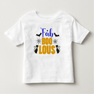 Cute FABULOUS Halloween Black Cat Toddler T-shirt