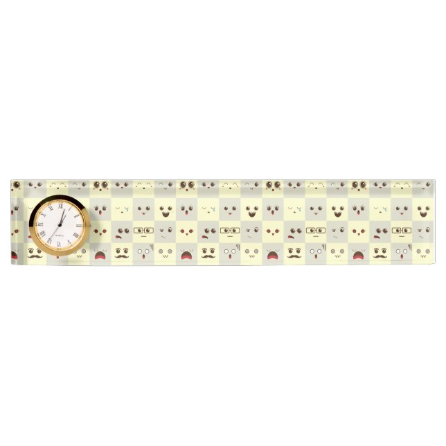 Cute face desk name plate (Front)