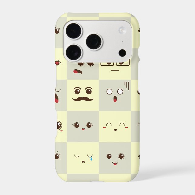 Cute face iphone case (Back)