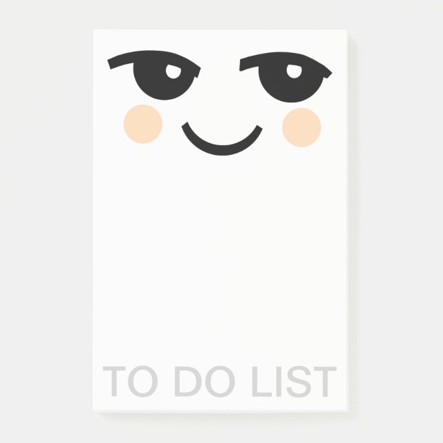 CUTE FACE NOTES NOTEPAD (Front)