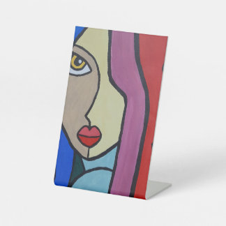 cute face pedestal sign