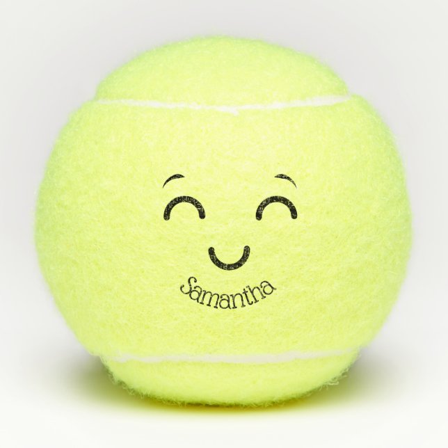 Cute Face Tennis Ball (Front)