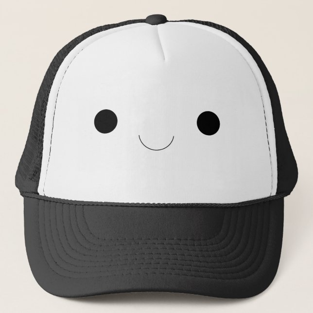 Cute Face Trucker Hat (Front)