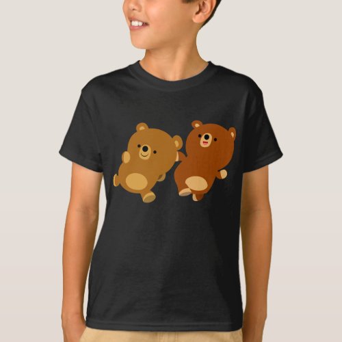 Cute Facetious Cartoon Bears Children T_Shirt