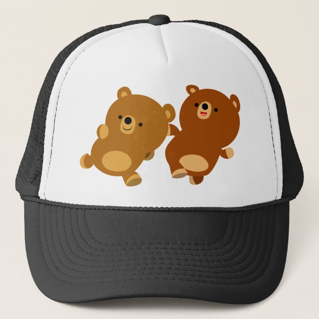 Cute Facetious Cartoon Bears Hat (Front)