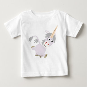 Cute Facetious Cartoon Unicorn Baby T-Shirt