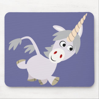 Cute Facetious Cartoon Unicorn Mousepad