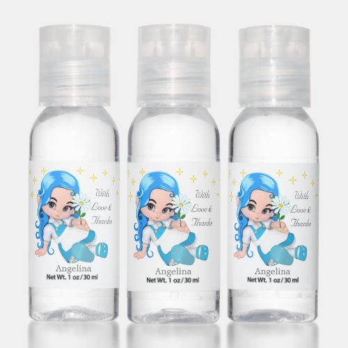 Cute Fairy Angel  Stars Birthday Party Favor Hand Sanitizer