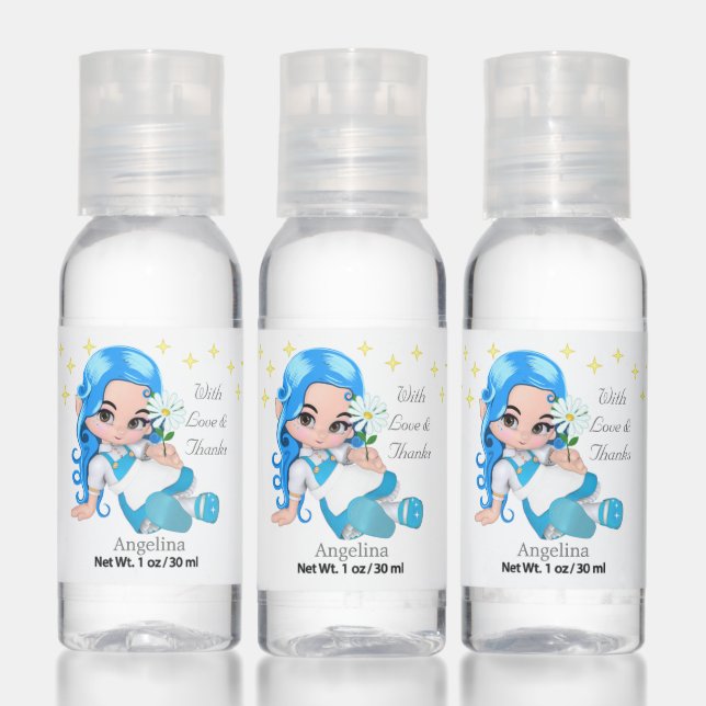 Cute Fairy Angel & Stars Birthday Party Favor Hand Sanitizer (Set)