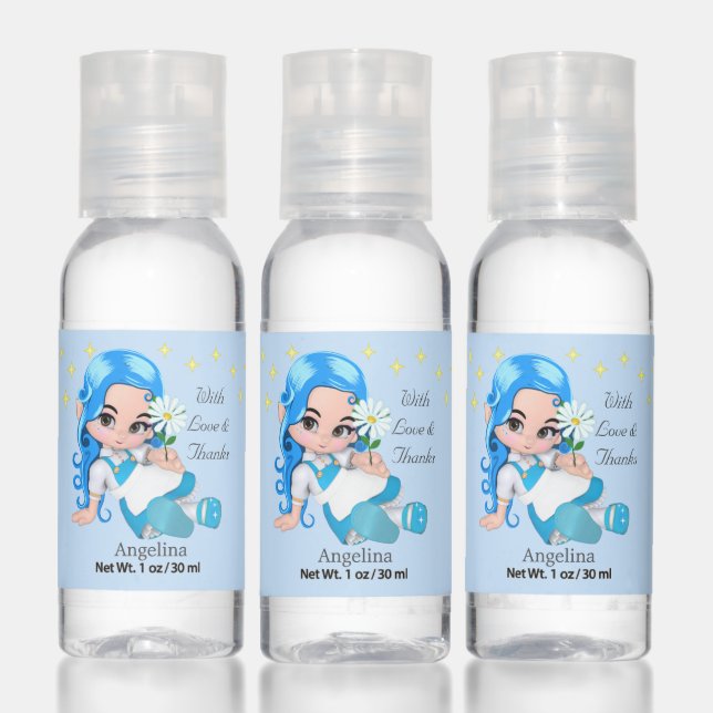 Cute Fairy Angel & Stars Birthday Party Favor Hand Sanitizer (Set)
