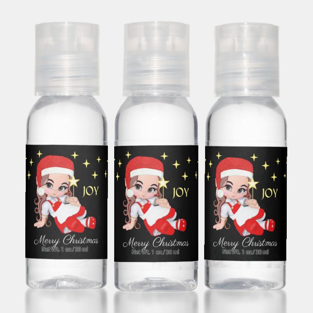 Cute Fairy Angel & Stars Christmas Hand Sanitizer (Set)