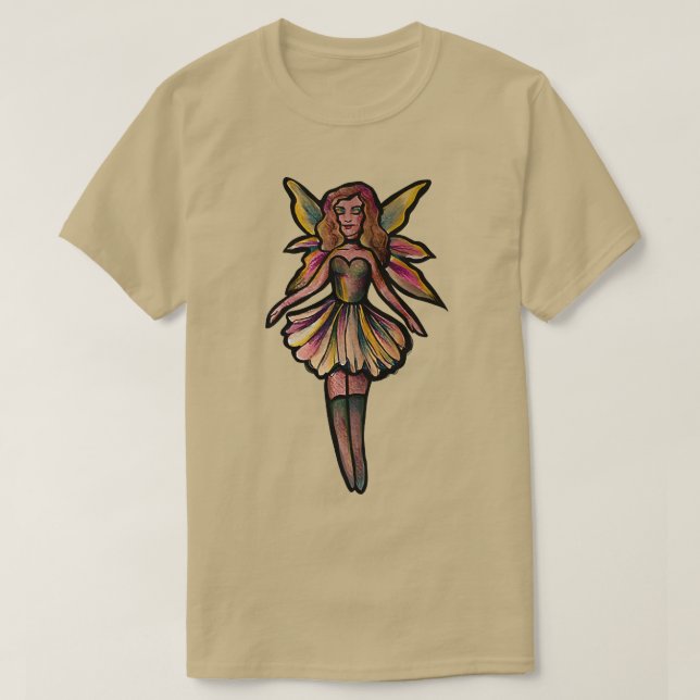 Cute fairy art druid fairies T-Shirt (Design Front)