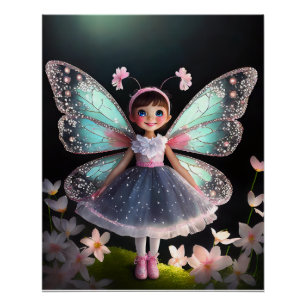 Cute fairy art poster