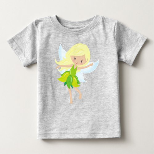 Cute Fairy Blonde Hair Magic Fairy Forest Fairy Baby T_Shirt