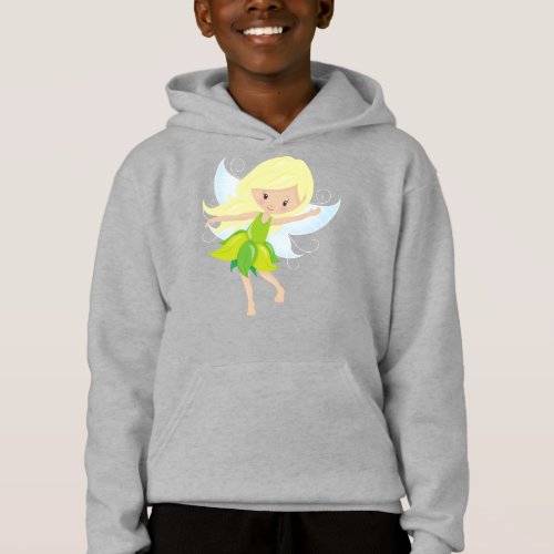 Cute Fairy Blonde Hair Magic Fairy Forest Fairy Hoodie