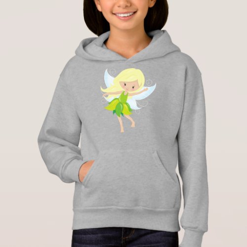 Cute Fairy Blonde Hair Magic Fairy Forest Fairy Hoodie