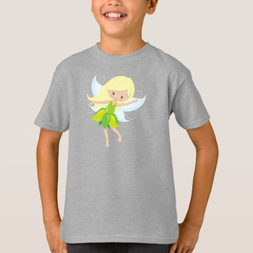 Cute Fairy Blonde Hair Magic Fairy Forest Fairy T_Shirt