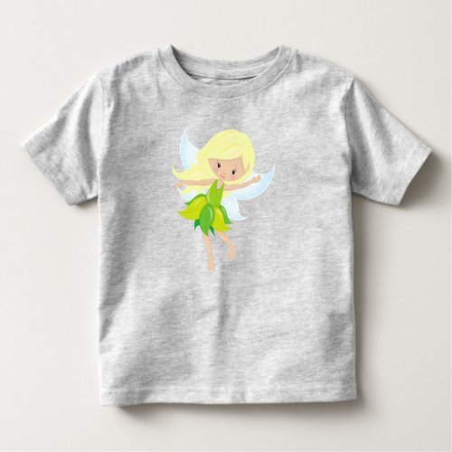 Cute Fairy Blonde Hair Magic Fairy Forest Fairy Toddler T_shirt