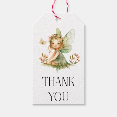 Cute Fairy First Birthday Gift Tags