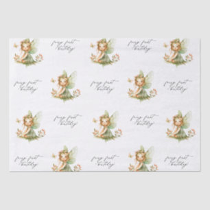 Cute Fairy First Birthday Tissue Paper